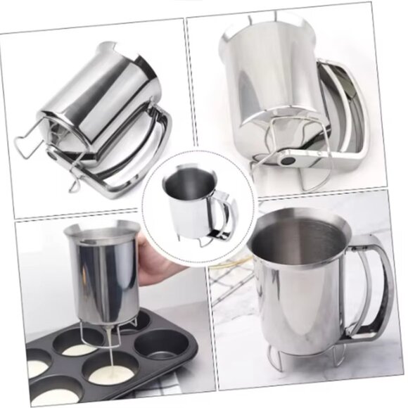 Stainless Steel Kitchen Flour Tool Mix Funnel Dispenser(1 Set) - Picture 10 of 13